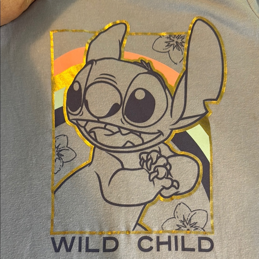 Wild Child Graphic Kids T-Shirt - Stitch EUC - Picture 3 of 4